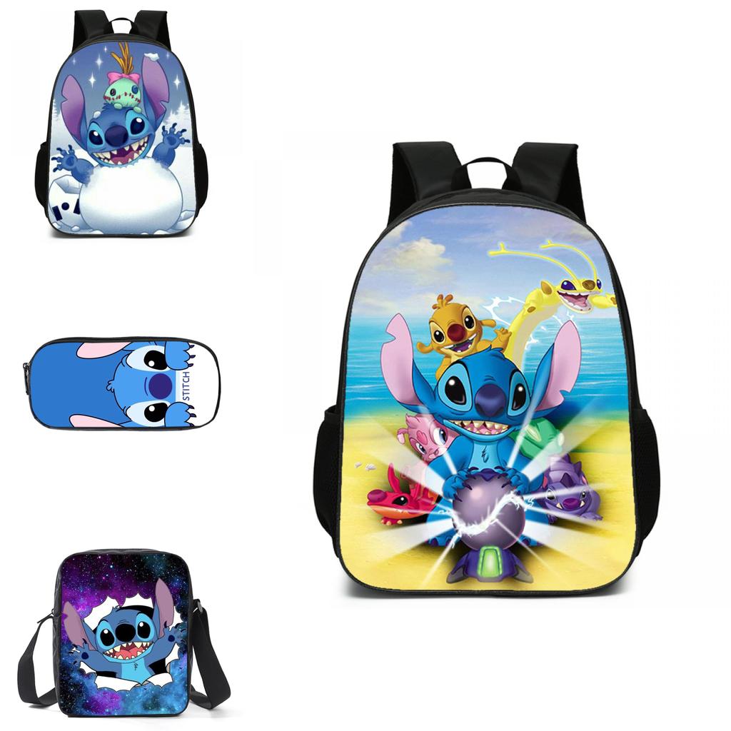 Disney Lilo Stitch Backpack High-capacity Travel Bag For Kids Boys Girls Daily Use
