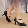 Tango Salsa Latin Dance Shoes for Girls Women Ballroom Dance Paty Social Dancing Shoes High Heel 7cm