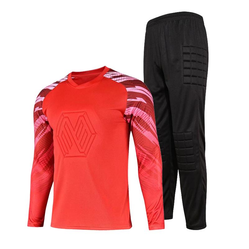 Anti-collision Goalkeeper Training Set: Long Sleeve Football Uniform for Adults and Children