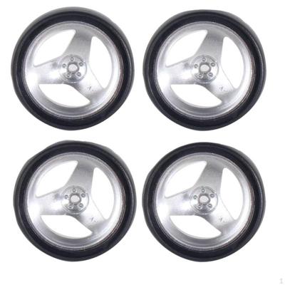4 Pieces 1/18 RC Slide Wheel Upgraded Design Sliding Vehicle Wear Resistant Car Tires