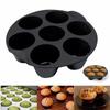 Silikon 7 Löcher Kuchenform Heimparty Backutensilien DIY Zylindrische Form Heißluftfritteuse Zubehör Backwerkzeuge Kuchenformen