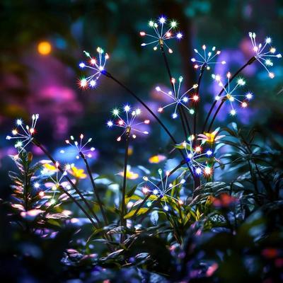 Waterproof Solar Lights Twinkling Solar Garden Lights with 8 Modes for Yard Pathway Decor Ip65 Waterproof Easy for Outdoor