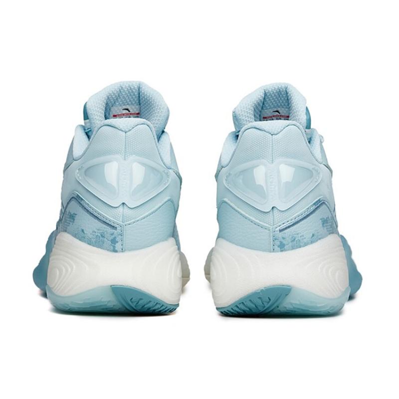 Anta A Flash Bubble 1.0 KT Cushioned Slip-Resistant Low-Top Performance Basketball Shoes Men's Blueberry Mousse Sneakers 912121608S-5