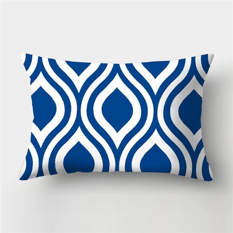 30*50 cm Zwierzęta Morskie Seria Niebieska Wzór Nadruk Dekoracja Sofa Salon Dom Poliester Prostokątna Poszewka na Poduszkę Poduszka