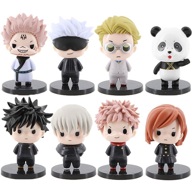 Nouvelles Figurines Jujutsu Kaisen Version Q Yuji Itadori Satoru Gojo Modèle Ornement de Bureau Poupée Dessin Animé Cadeau Parfait Pour les Garçons 5cm