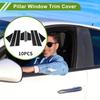 Door Pillar Window Trim for Chrysler 200 2011-2014 Black Front Rear Left Right Anti Scratch Sticker Pillar Posts Cover 10 Pcs