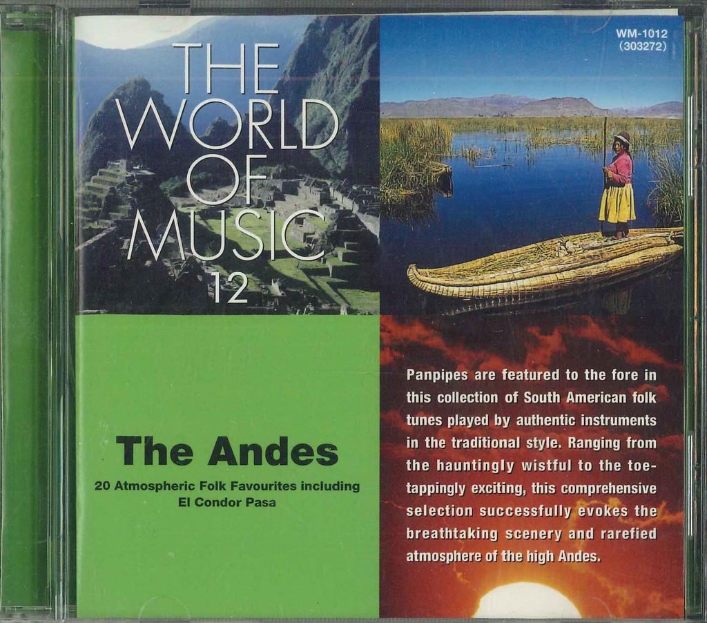 CD VERSCHIEDENE - Weltmusik 12 Anden WM1012 HALLMARK Japan Weltmusik Gebraucht