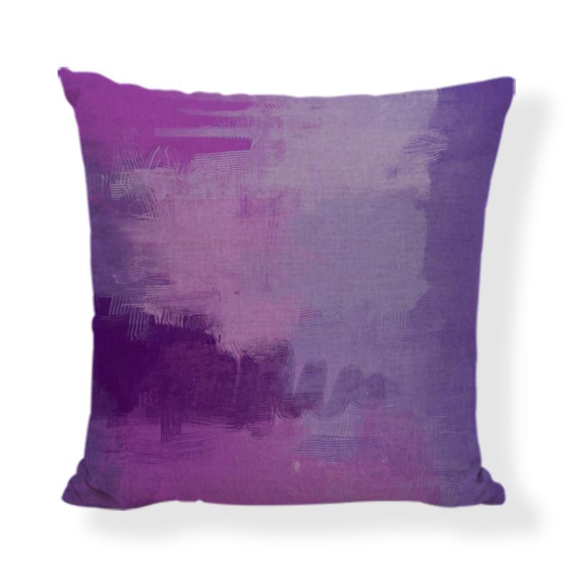 Lavendel "Velsigne dette hjemmet" Putetrekk, 45x45cm Lilla Sofaputetrekk for Stuedekor