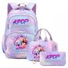 K-Pop Inspired Dual Compartment Backpack Teen Girls - Large Capacity 75L School Bag With Lunch Pouch Laptop Sleeve