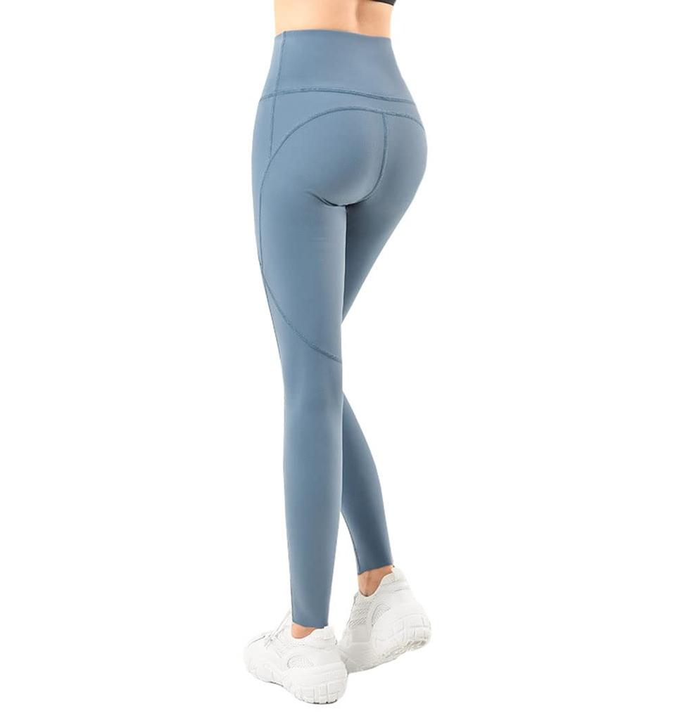 LIVELILY Yoga Pastel Gym Fashion Leggings, Wear, Fitness, Colors, Pilates, Stretch, (XL, Blue)