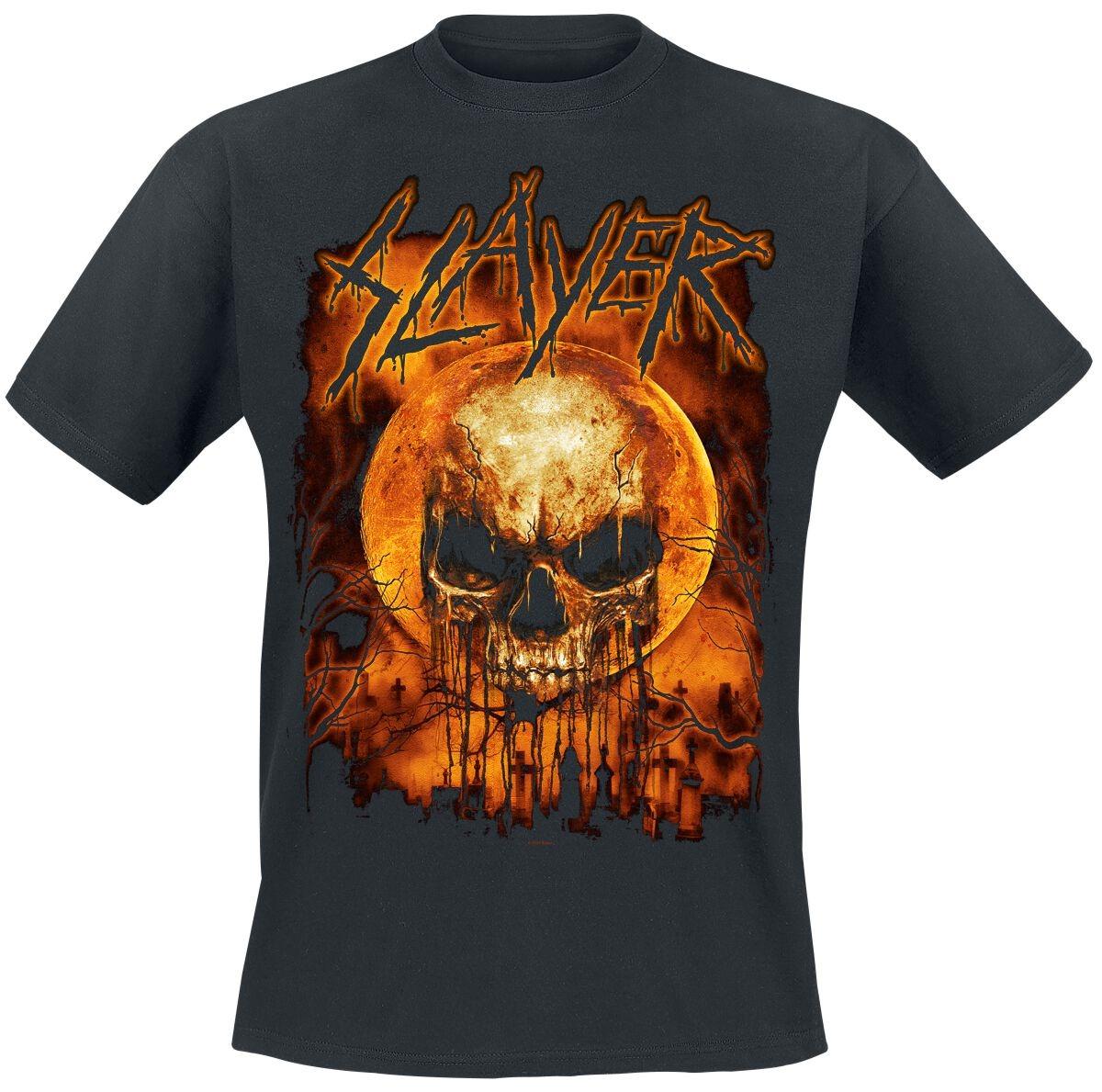 

Slayer Band Logo T-Shirt Men s Thrash Metal Graphic Tee with Skull Moon & Graveyard Print Casual Streetwear Top 4XL