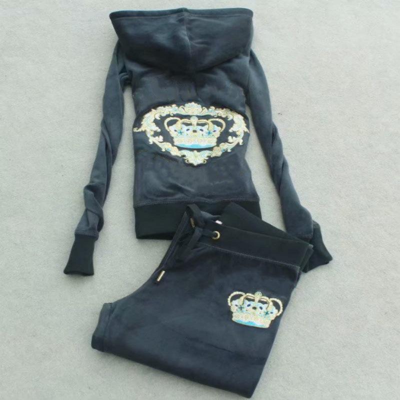 

Новый бархатный комплект для йоги из двух частей: Весенне-осенняя мода, стройнящая повседневная женская одежда S