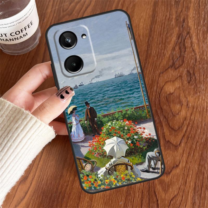 Monet Oil Painting For Realme 15 14 11 12 13 Pro Plus C35 C71 C75 C65 C55 C63 C61 C53 C51 C67 GT6 GT7 Pro Case