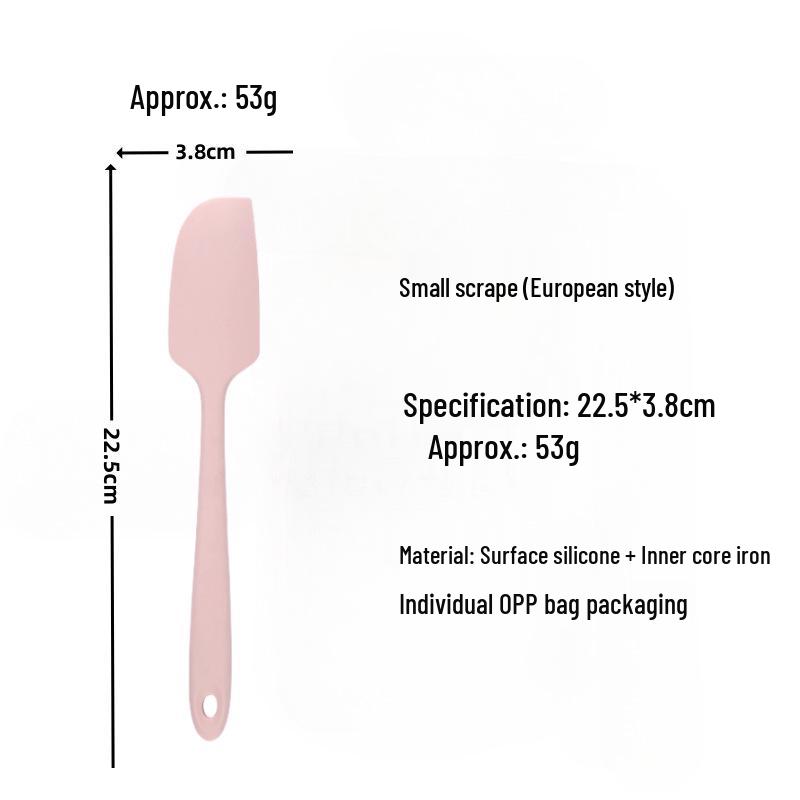 Silicone Spatula Set: Heat-Resistant, One-Piece Scrapers for Mixing & Baking (Small & Large Sizes)