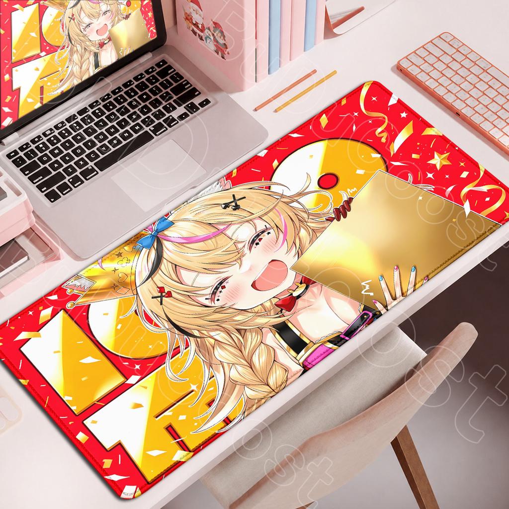 Hololive Cute Girl Omaru Polka Computer Keyboard Mats Pc Gaming Accessories Office Cabinet Desk Rug Hd Printing Vtuber Mouse Pad