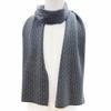 Pristine FENDI Scarf Micro Zucca Pattern gray wool mens Used