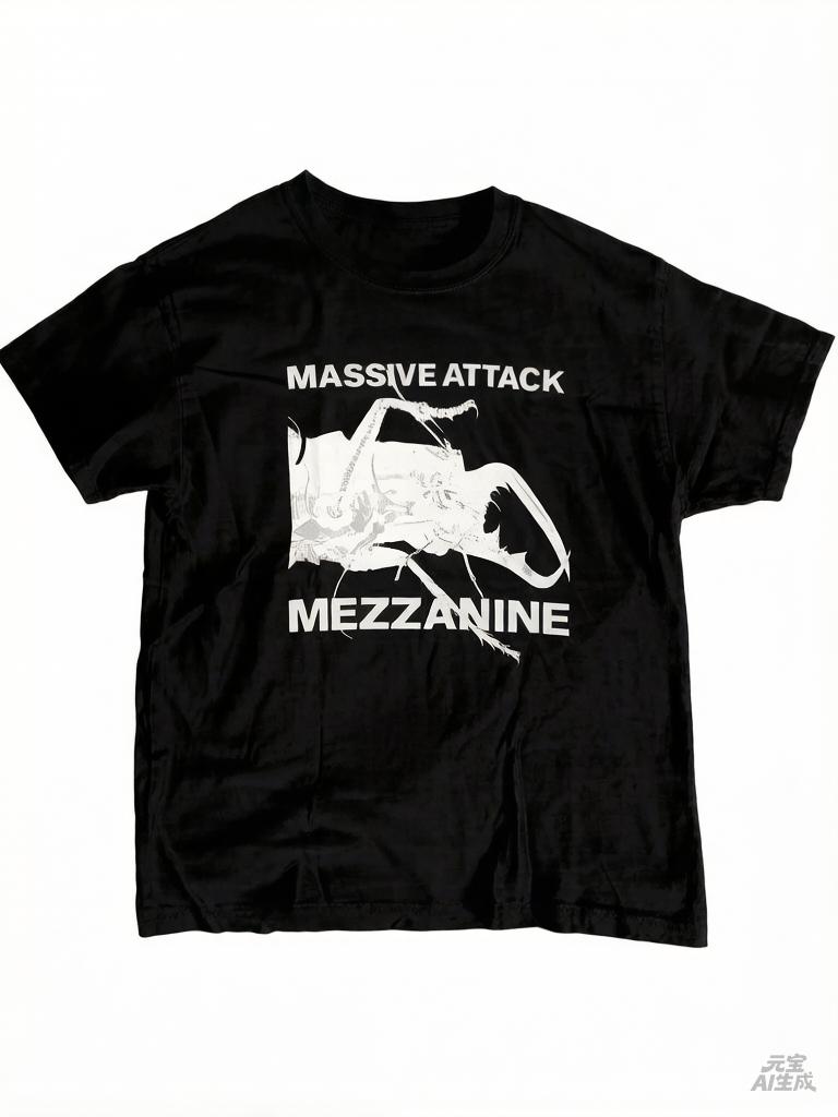Massive Attack White TShirt Cotton Full Size Unisex Y2k Clothes Unisex Cheap Clothing Luxury Unisexs Clothing Luxury Unisex Clothing 2XL