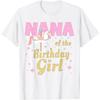 Nana Carousel Party 1st First Birthday Girl Family Matching T-Shirt