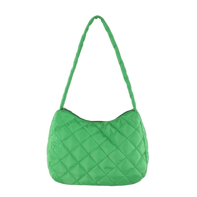 Simple Cotton Embroidery Thread Underarm Bag Women's New Textured Large-capacity Commuting Shoulder Bag Bag