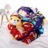 1pc Anime Character Outdoor Umbrella - Automatic Opening/Closing, Portable 3-Fold Design with 8-Rib Iron Frame - Perfect Gift for Fans, Travelers