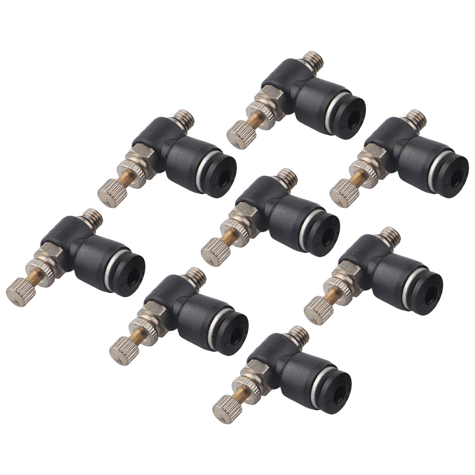 

8 шт. Клапан регулировки скорости воздушного потока Соединительная трубка Шланг Пневматический фитинг с push-in соединением Инструменты для садоводства Замена Садовые инструменты China Mainland