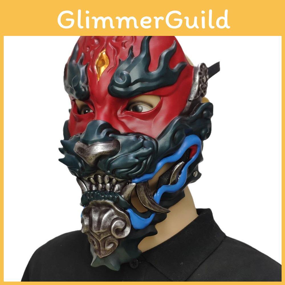 Vintage Style Hannya Mask Resin Prop For Festival Decorations And Costume Parties