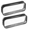 4 PCS Clear PVC Pencil Case School Exam Make Up Bag Travel Zip Pouch Zippered Clear Bag
