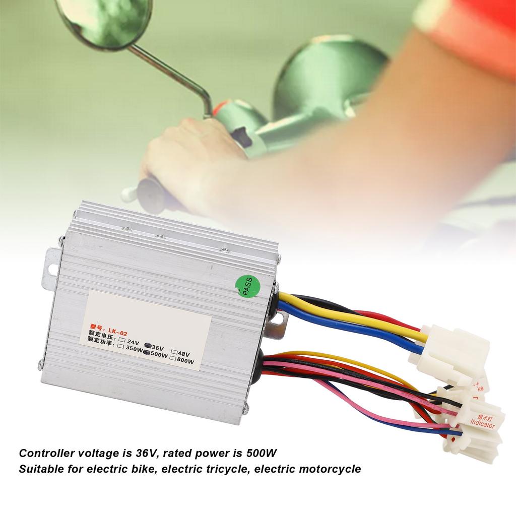 Electric Bike Controller Kit 48V 350W High Safety Power Display Stable Bike Motor Controller Kit for Scooter Tricycle