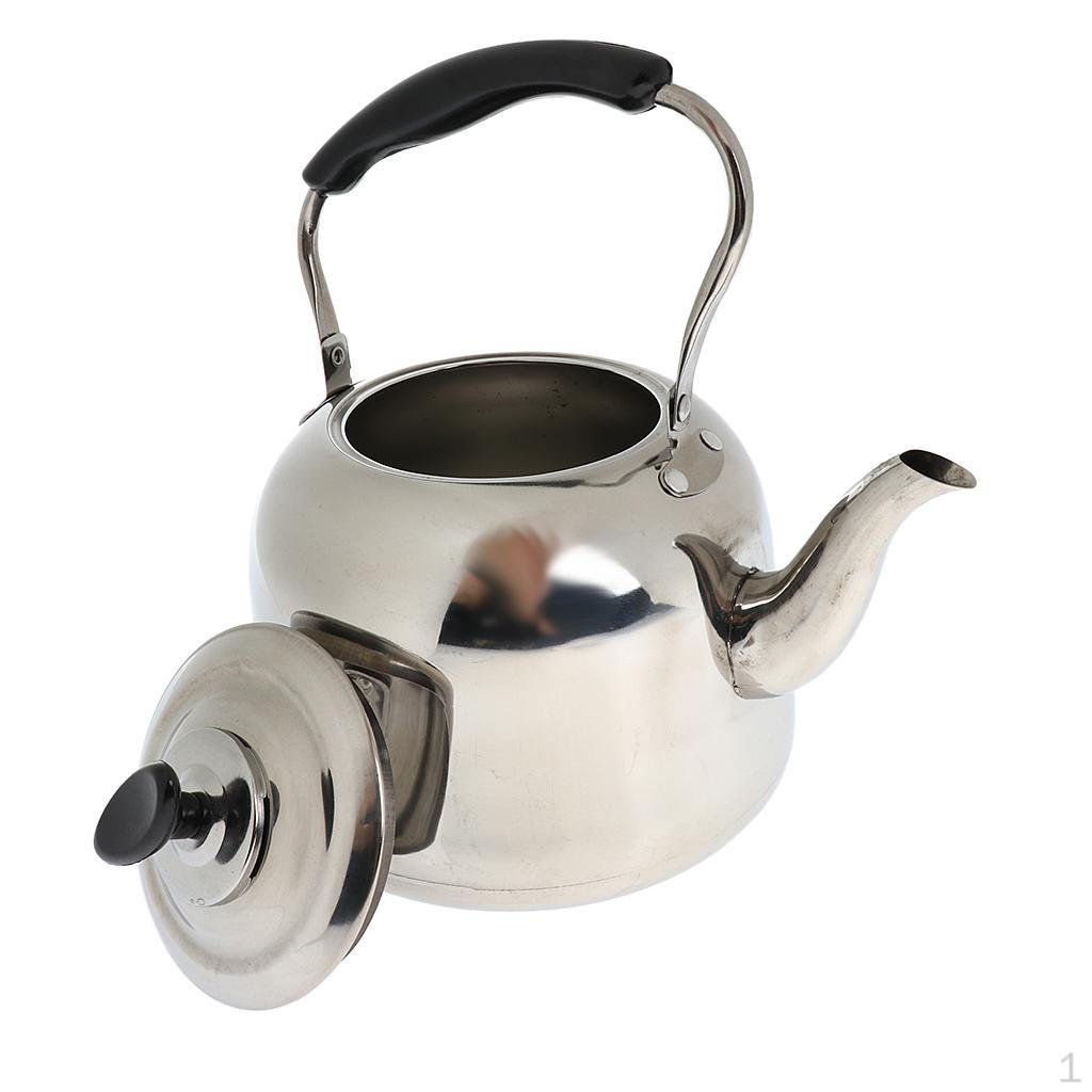 Whistling Kettle Stainless Steel Camping Kitchen Tea Coffee Water Pot