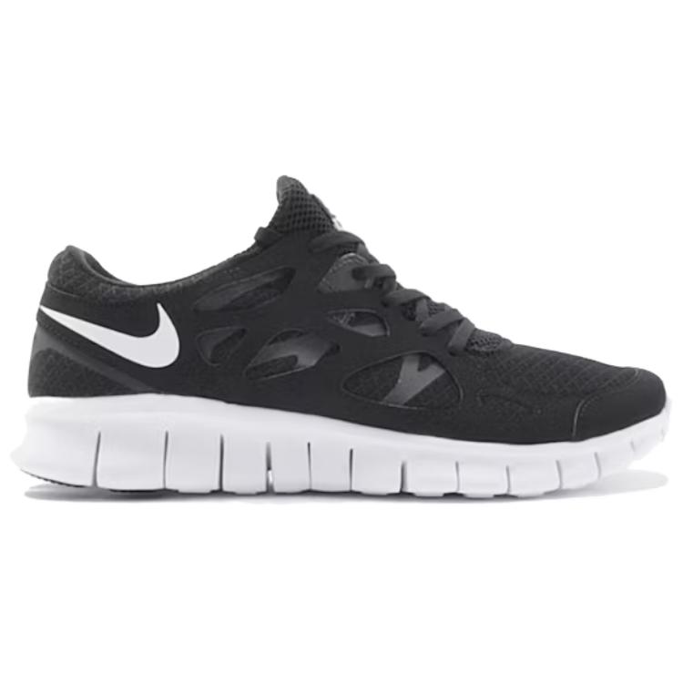 Nike Free Run 2.0 Comfortable Versatile Durable Low-Top Casual Running Shoes Men Sneakers Black 677736-010