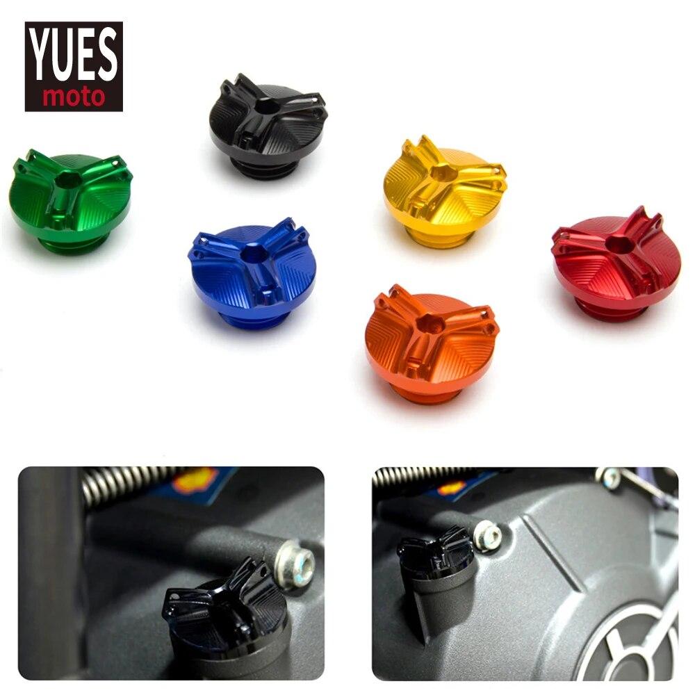 Moto Accessories M20*2.5 Aluminum Oil Filter Cup Engine Plug Cover For Kawasaki Z800 Z650 Z900 Z400 Z1000 Z1000R Z1000SX Z900RS