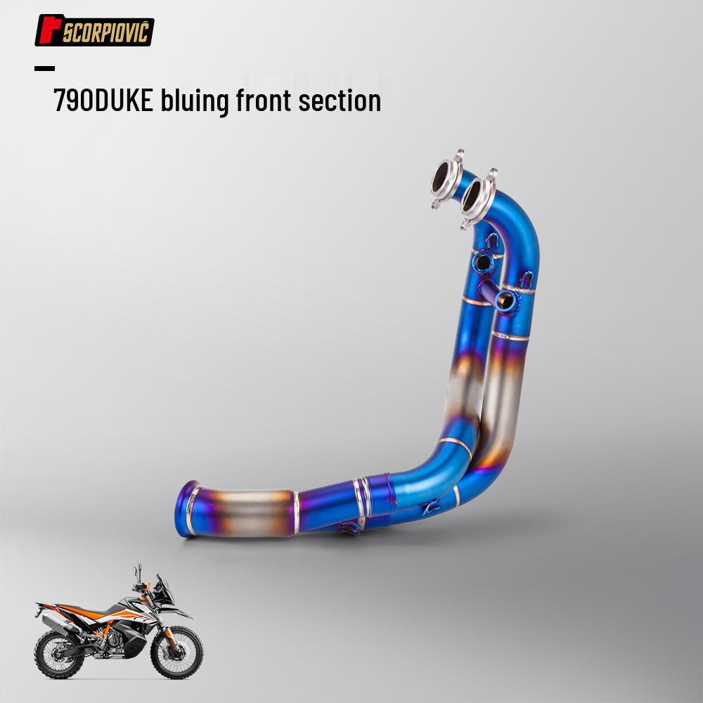 790DUKE Stainless Steel Exhaust Pipe Kit - Debaffled/Baffle Option, Direct Fit