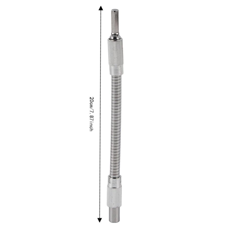 1/4" Hex Shank Flexible Screwdriver Extension Bendable Drill Bit Extension Hard To Reach Areas