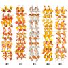 2Pcs Artificial Autumn Fall Maple Leaf Garland Artificial Fall Foliage Garland Fall Leaves Decor Garland for Home Wedding Party