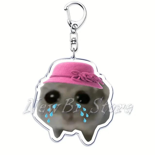

Adorable Hamster Acrylic Key Ring Phone Key Ring Pouch Decoration Pendant Print Key Ring Accessories High Quality