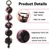 XINRAN Synthetic Long Elegant Highlighted Braided Ponytail Extension Elastic Band Hair Easy To Wear For Women Accessory