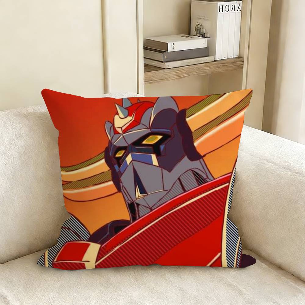Ufo R-Robot G-Goldorak Pillow Case Living Room Sofa Cushion Cover Suitable For Home Bedroom Room Decoration