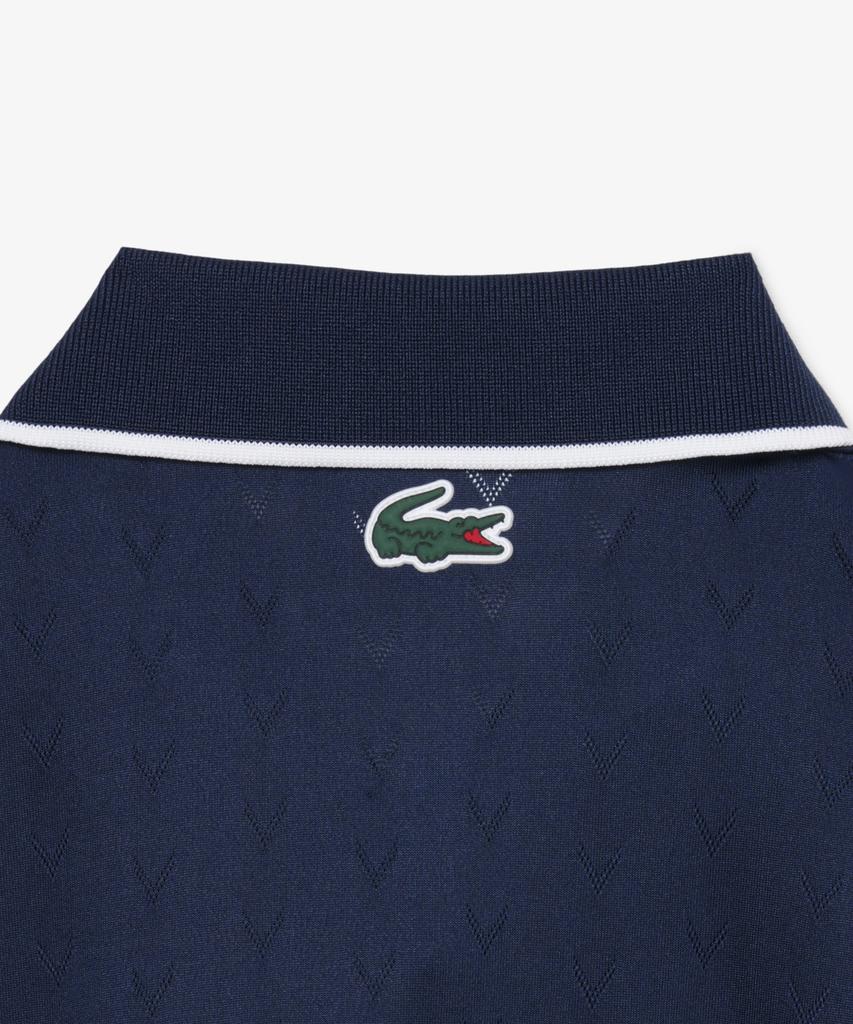 LACOSTE Women'S Tennis Heritage V-Cut Polo Shirt Pf0232-56G 166