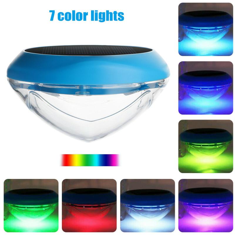Solar Led Rgb Light Outdoor Garden Pond Swimming Pool Floating Ipx6 Waterproof Lampsn