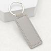Creative Solid Color PU Leather Keychain with Double-Sided Stitching - DIY Keyring Loop Gift or Bag Pendant