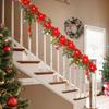 Fairy LED String Lights Maple Leaf Red Berry Ivy Vine Wreath Garland Light For Xmas Wedding Home Courtyard Indoor Party Romantic Atmosphere Decoration