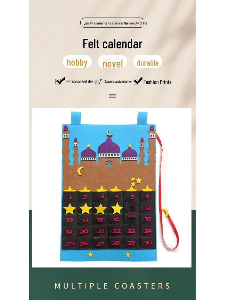 Creative Felt Holiday Countdown Ornament Calendar
