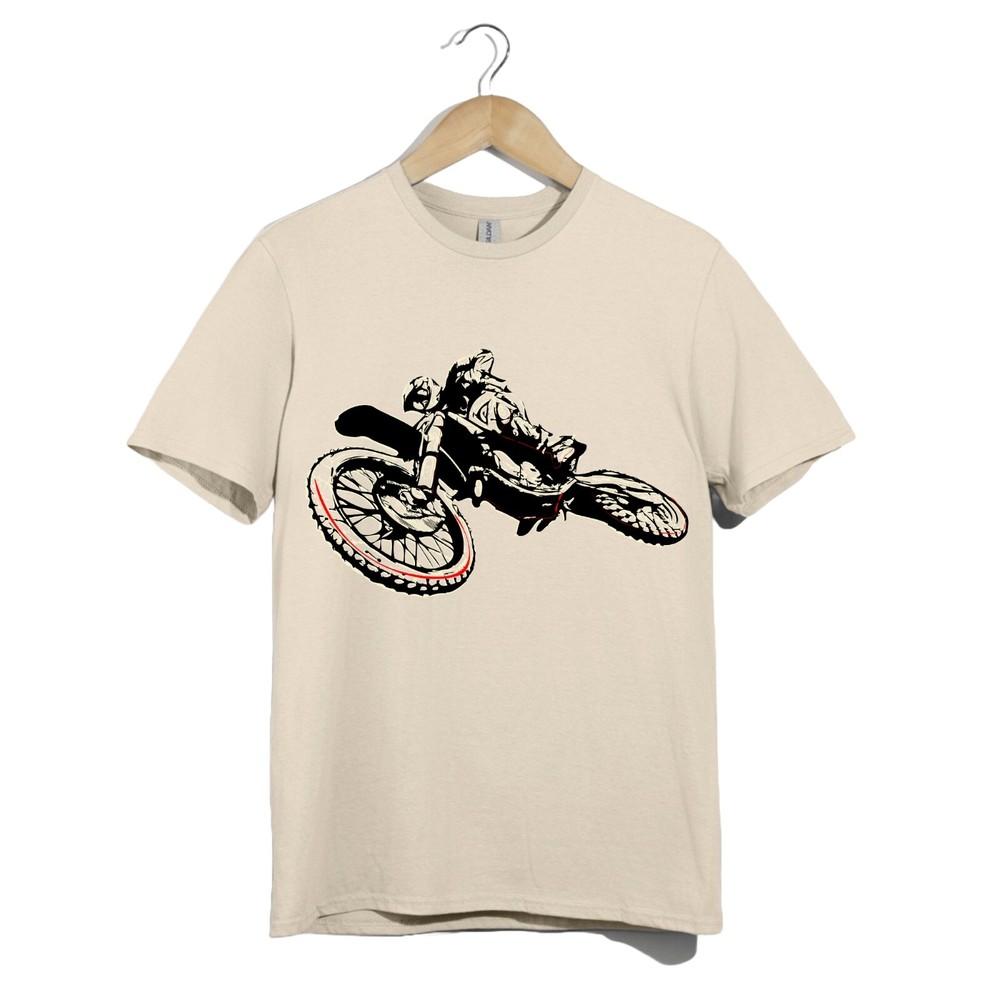 

Dirt Bike Jump T Shirt Unisex Motocross Rider Off Road Graphic Gift Tee Top L