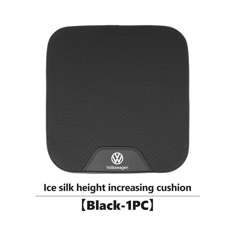 Car Sticker Hub Caps Universal Car Height Boost Seat Pad Ice Silk Breathable Memory Foam For Volkswagen VW Polo Jetta Sagitar Ma