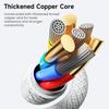 TOOCKI TX110A1 1m 12W Mini Zinc Alloy USB-A To iP Cable 480Mbps Data Transfer Cable with Smart Chip
