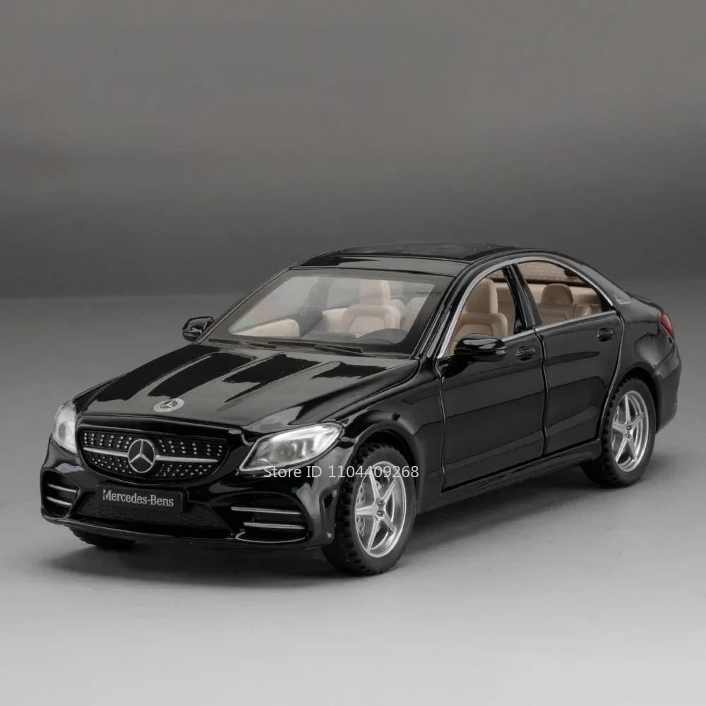 1:32 Scale GLE63S C260L Car Model Toy Metal Diecast Sound Light Pull Back Doors Opened Simulation Toys Boys Ornament Gifts