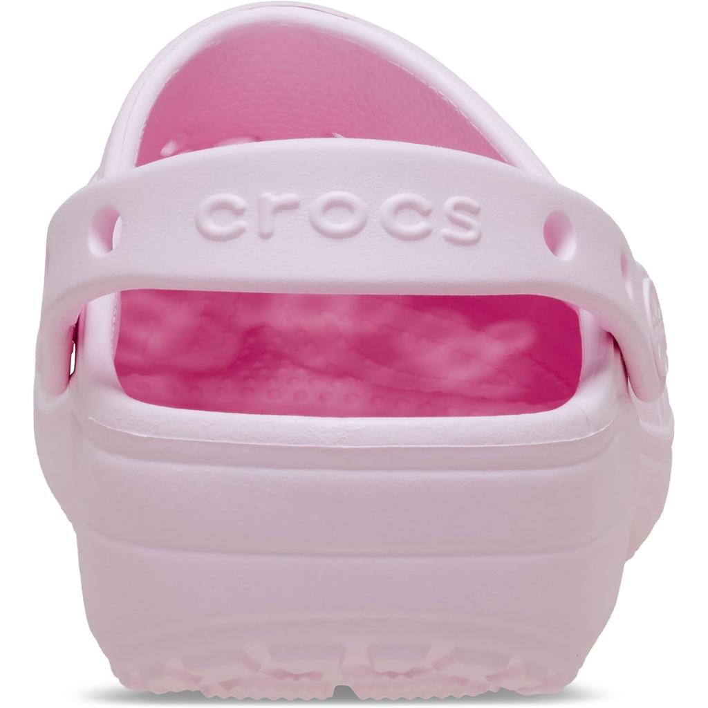 Crocs Classic Floral Cut Out Clog, Pink Milk, 23cm