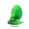 Artikuliertes 3D-gedrucktes Schlangentier 30cm mit 8,5cm Ei Flexible Tierfigur für Schreibtisch Zuhause Büro Dekoration Display Geschenk Dekor