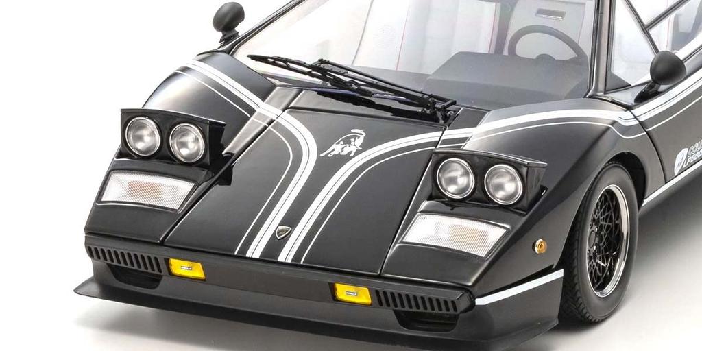 Kyosho Lamborghini Countach LP500R Original Negru Produs Finit KS08617BK 1/12