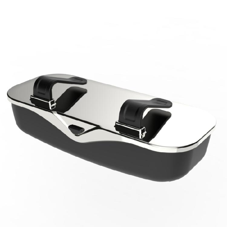 Not Slip Car Sun Visors Eyeglass Holder Scratchproof Lined Compartment Eyewear Storage for Driving Storage